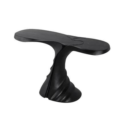 轻ZOU奢创意入户靠玄关桌玻墙璃钢异形树根桌摆走廊过饰道装柜艺