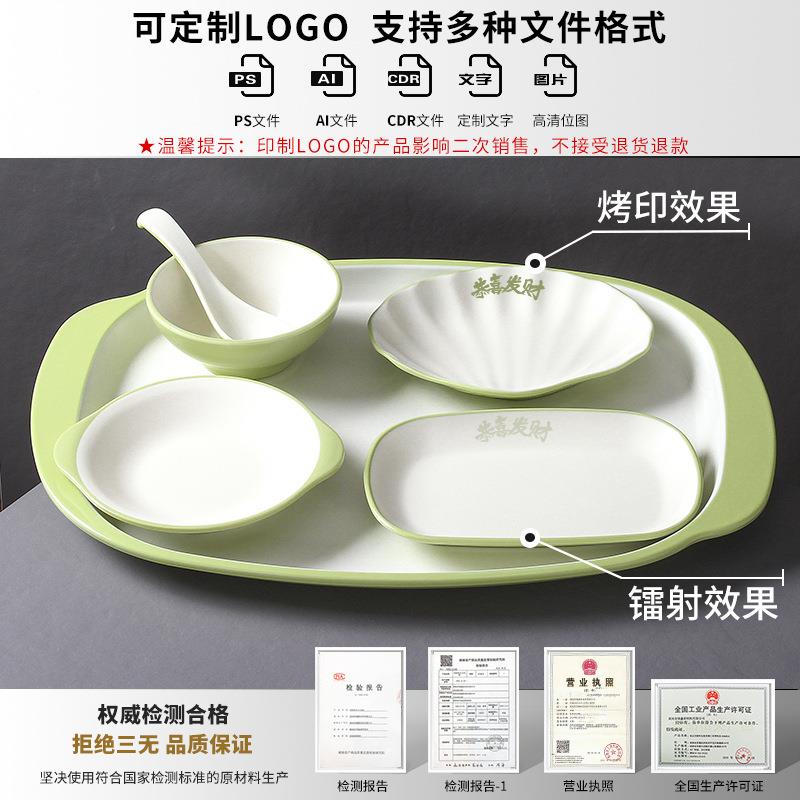 密胺盘餐中式自选自助快称重餐盘料盘盖饭盘子MDB塑仿瓷食堂餐具