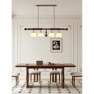 美法式 复古诧寂南洋风设计吊师中餐桌吧台一字长条X652 古餐厅灯式