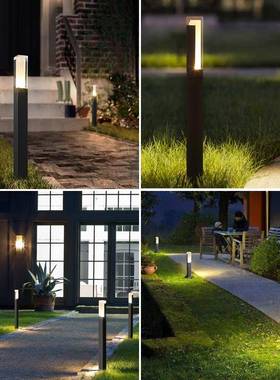 方形灯园花代公园铝材草坪灯现灯户外可庭院克力简约景亚观庭QGL