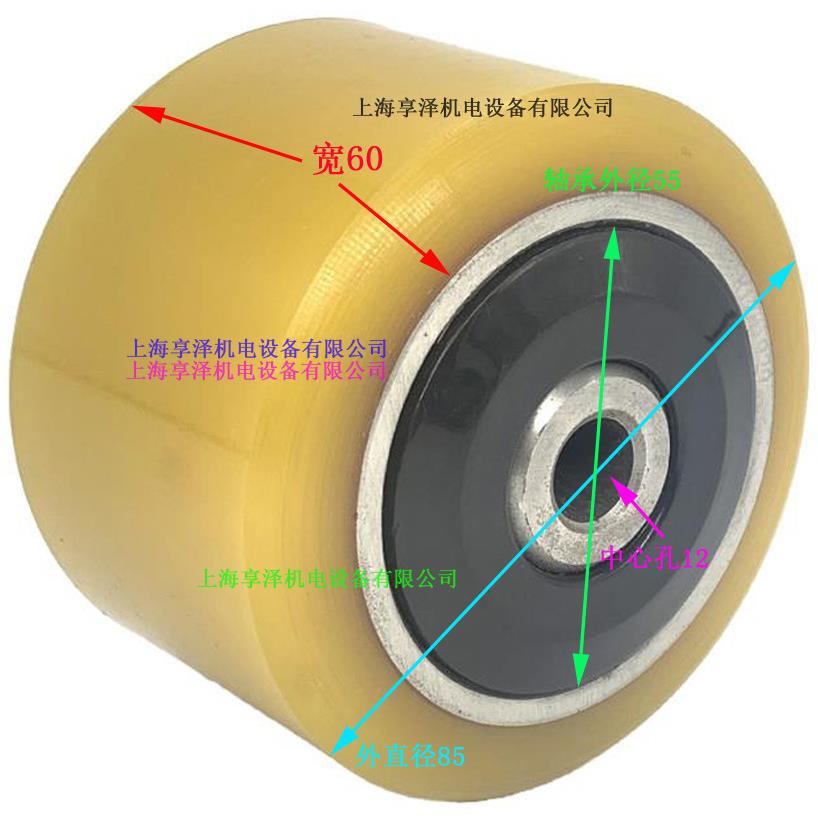 0搬易通平O衡轮万向子100×4×6202HANVQWKYU支撑轮轮边轮侧轮胎