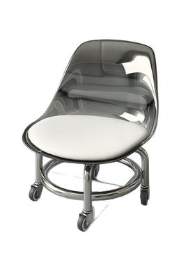 #网红AL102449凳子娃万向小轮滑轮矮凳带亚克力凳透明儿童宝宝学