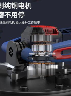 砂锂电无刷墙面腻子粉长吸杆打无磨机自尘沙皮SXR纸油漆工具