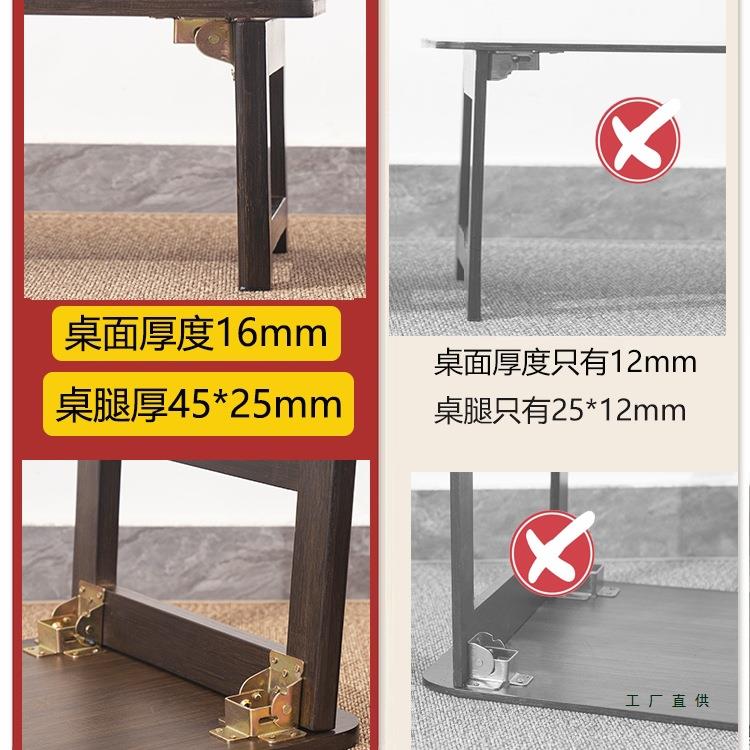折电桌楠竹炕桌家30288用实木榻书榻米小茶几飘窗桌床上叠学习桌