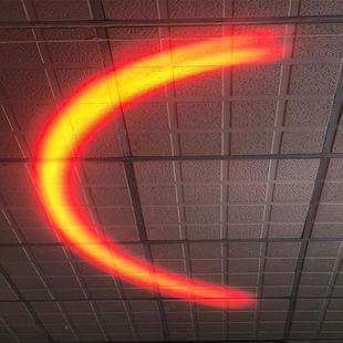 车U型红光警叉珠AIM示安全边界限位区域灯12100V高亮 6灯弧形灯蓝