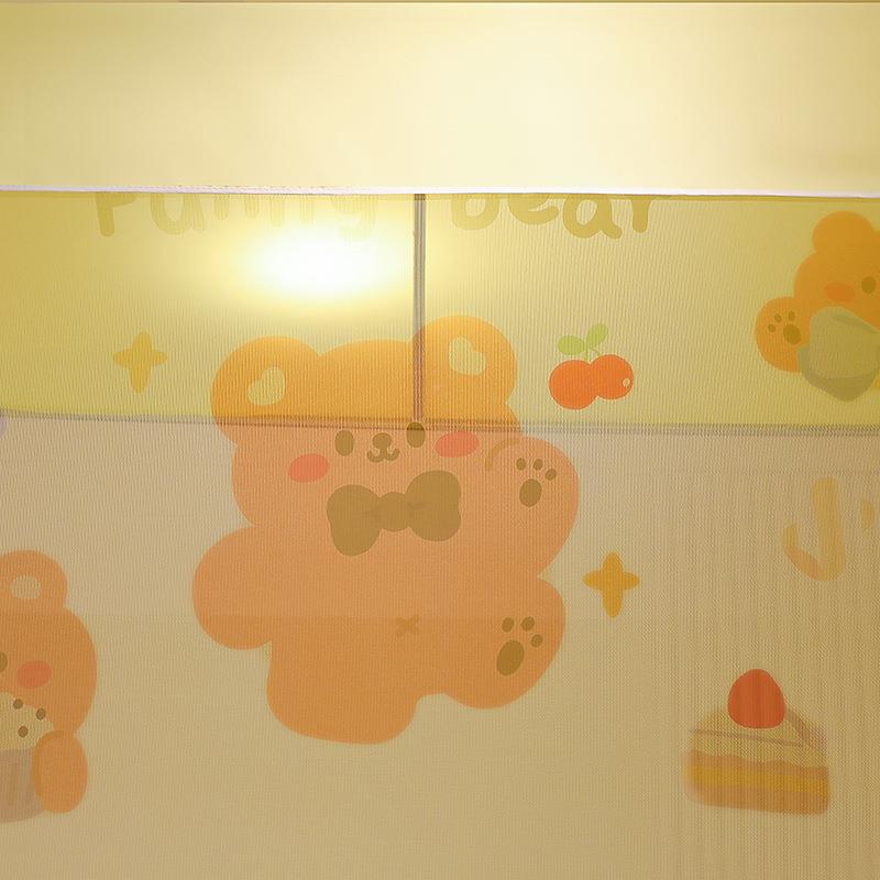 卡通床子母床帐儿摔童防家用上下纹无品牌/帐宿舍床帘上铺遮光文