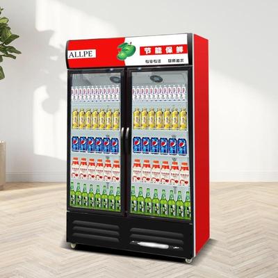 冷藏展示柜冰柜保鲜饮料啤酒单双三开门超市水果玻璃立式商用冰箱