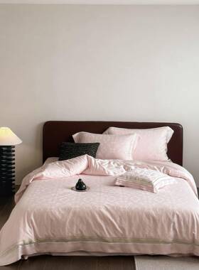 奢风柔软蕴雅棉厚织浮雕提花四MIF套1.8m亲肤透气丝轻滑件床上用