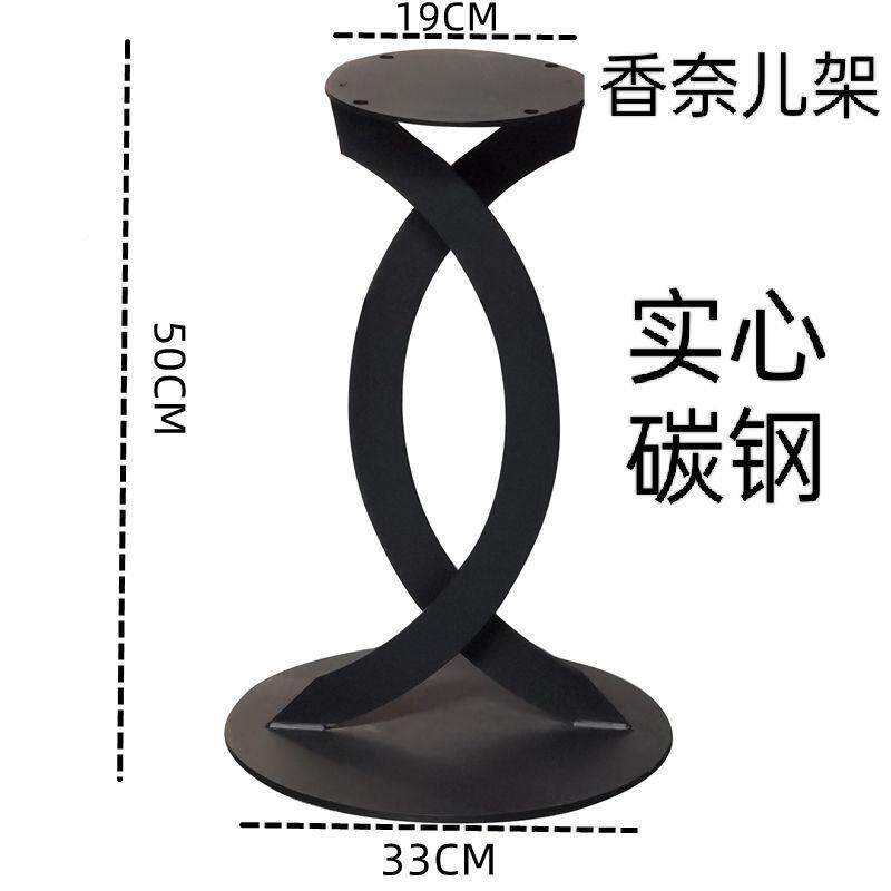 约现代可定铁角艺轻奢大理石简架岩板边几系列加高支架几加厚碳素