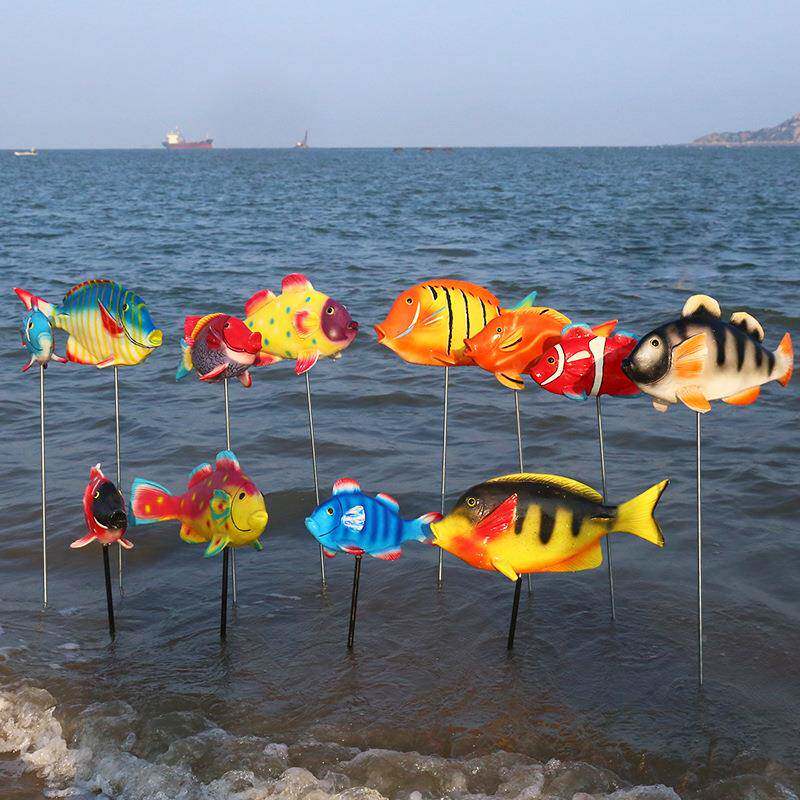 仿真大贝壳摆件海螺珊瑚章鱼工艺品型洋馆酒装BFP店落海地模饰雕