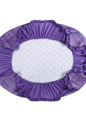 纯色法莱绒床裙件四套秋加QH160175冬厚床笠夹床包床罩棉床垫保护