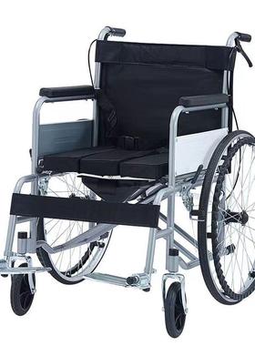 康轮椅年折叠带老坐便轻便便携护61231理老人互残疾人轮椅车代步