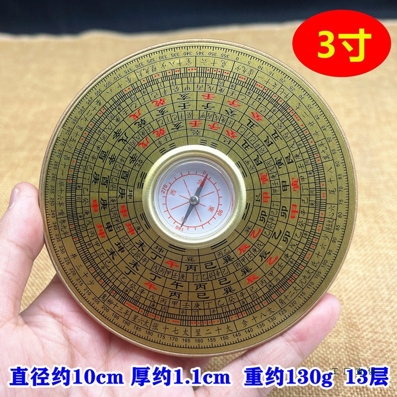 罗盘罗经仪开户外罗盘寻龙诀指南针随身携带地质小翻盖高精度专业