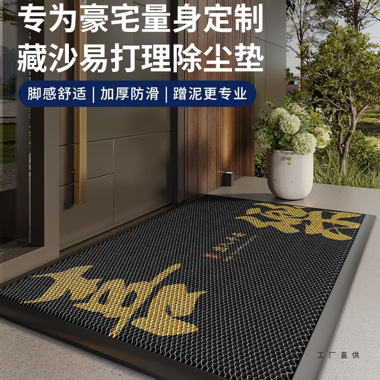 2025新款门口地垫家用免洗pvc入户门地垫高端门垫进门防滑脚垫子