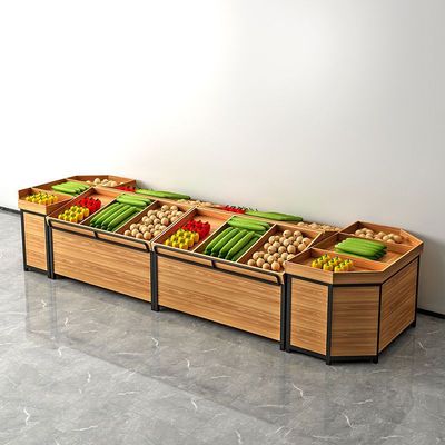 钢木水果货架展示架多功能水果架子货架蔬菜架子水果店多层水果柜