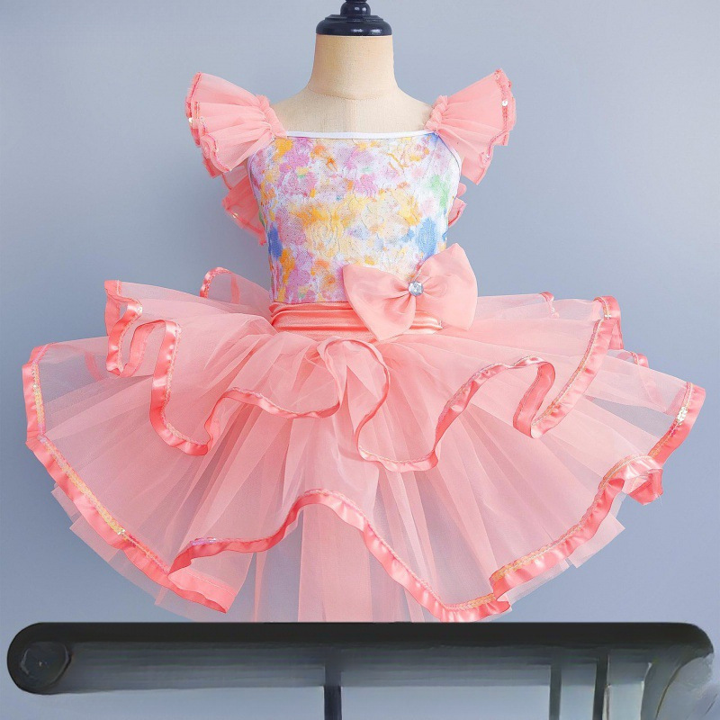 蝴蝶儿童演出服节日蜻蜓幼儿园芭蕾舞纱裙公主裙夏季翅膀