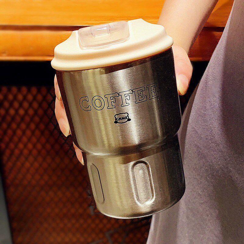 速发咖啡保温杯6L不锈钢生高颜值水杯吸管杯子202新会议礼品logo