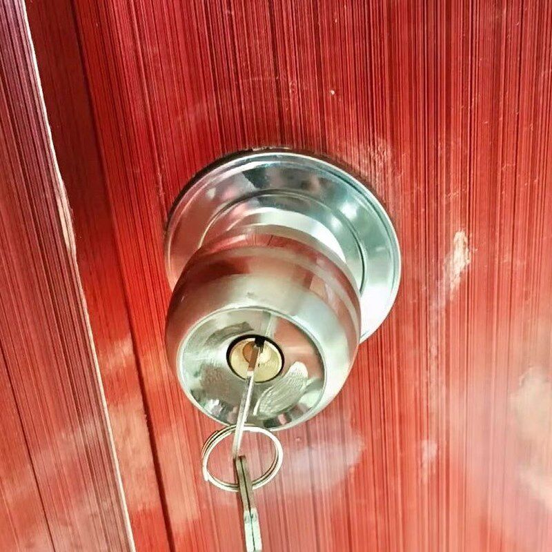 速发球形锁卧室圆锁家用通用型球锁室内房间带锁卫生间门锁球型锁