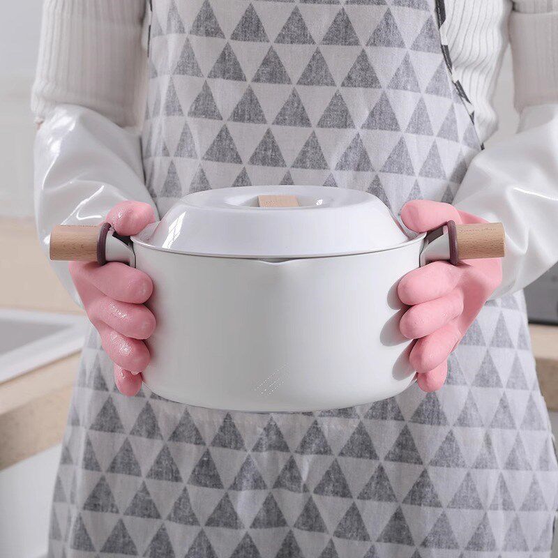 速发洗碗手套加绒冬季厨房乳胶橡胶耐用加厚洗衣服家务清洁防水