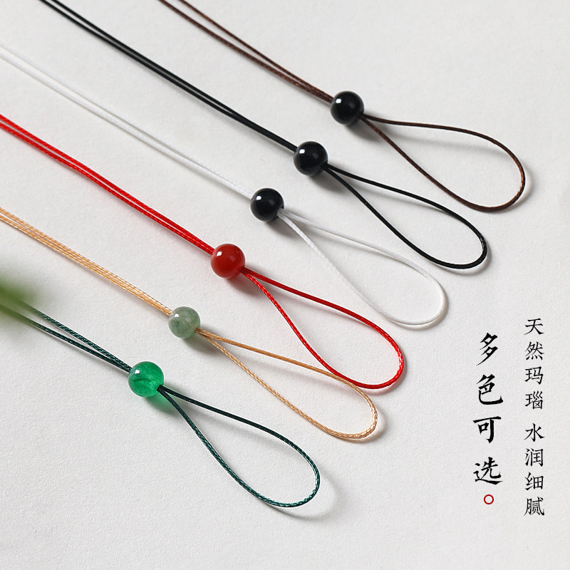 速发极细蜡皮绳平安扣项链绳手工编织吊坠挂绳翡翠玉佩挂坠绳子