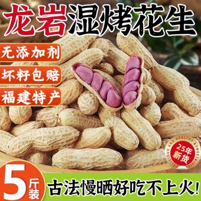 正宗福建龙岩湿烤花生旗舰店闽西特产2025新货水煮花生特级大颗粒