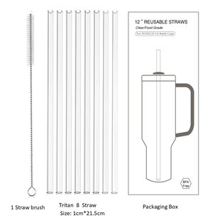 适用斯坦利STANLEY Tritan 保温杯吸管 BPA FREE 水杯吸管8-1