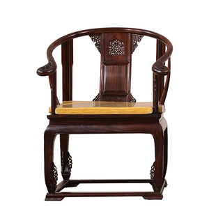 红木家具圈椅印尼黑酸枝阔叶黄檀C非洲酸枝皇宫椅三件套中式古典