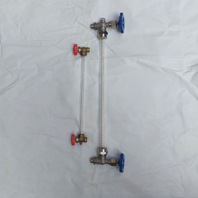 整套消防水池水箱简易液位显示器液位F计管压克力油位考克透明刻图片