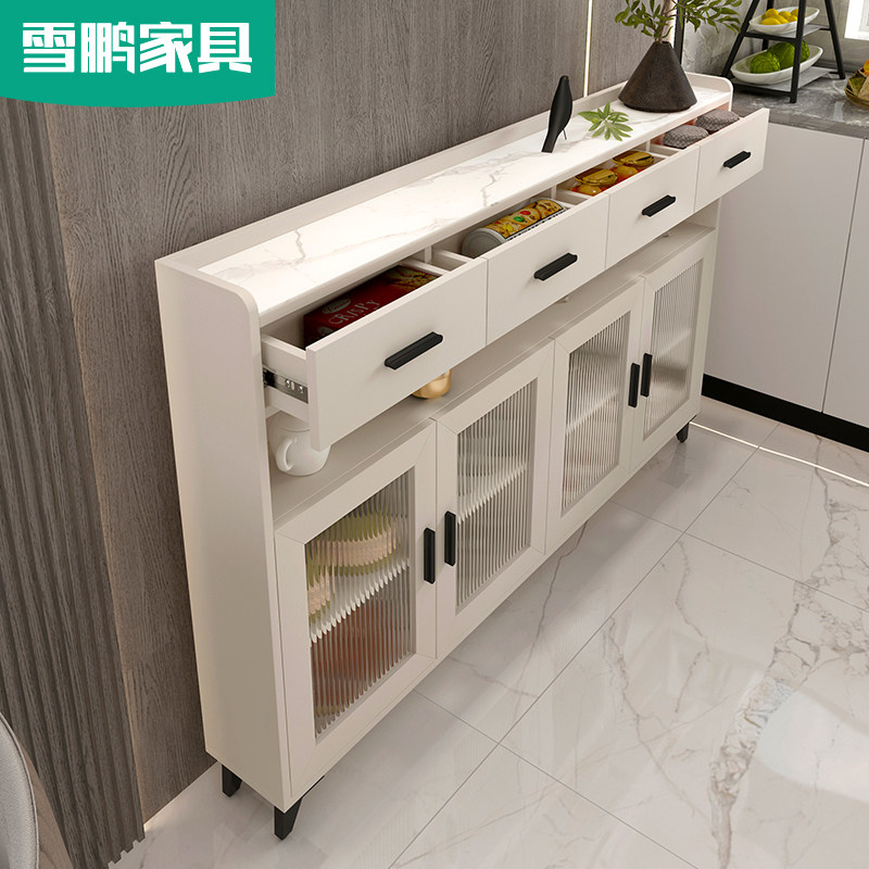 轻奢岩板餐边柜超j薄20cm厨房走廊储物碗柜现代茶水收纳置物柜酒,住宅家具,餐边柜,淘宝优惠券,粉丝福利购,淘宝优惠卷