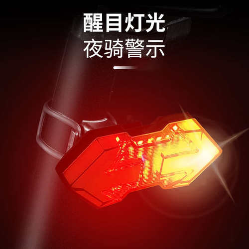 西骑者自行车灯车尾灯山地单车遥控转向灯骑行配件警示usb夜骑灯