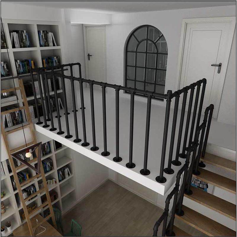 新疆包邮LOFT水管楼梯扶手简约现代阁楼餐厅围栏护栏风工业复古栏,全屋定制,楼梯扶手,淘宝优惠券,粉丝福利购,淘宝优惠卷