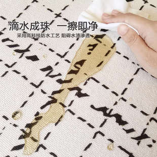 儿童房间地毯男孩卧室床边毯星星阅读区玩耍书桌学习电脑椅地垫子