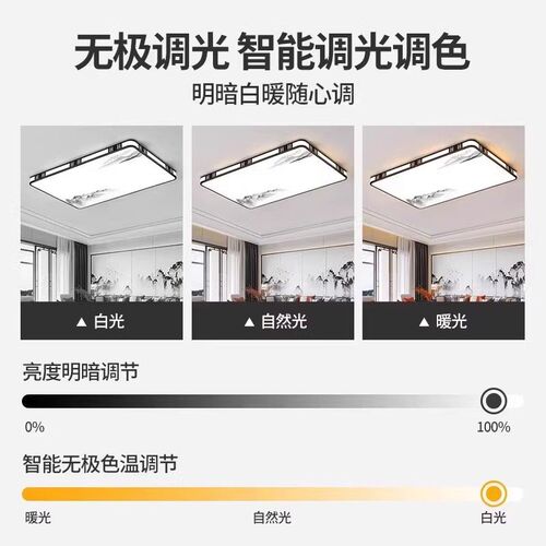 家用客厅大灯吸顶灯饰大厅主卧室吊B灯具现代简约大气2025新款中