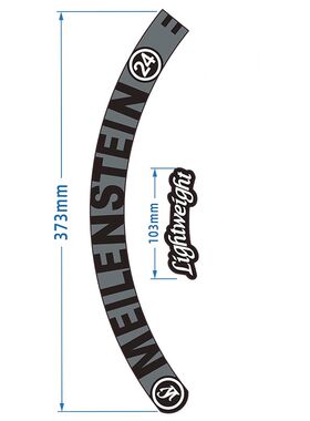 老王lightweight MEILENSTEIN 46C公路轮组T贴碳圈车圈贴纸自行车
