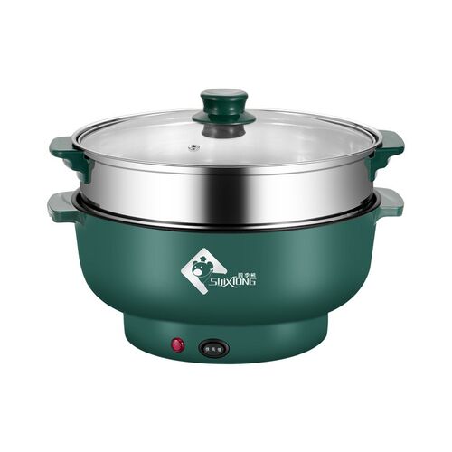 电炒菜炒锅家用多功能不粘电锅电C热火锅蒸煮煎炒一体快煮锅大容