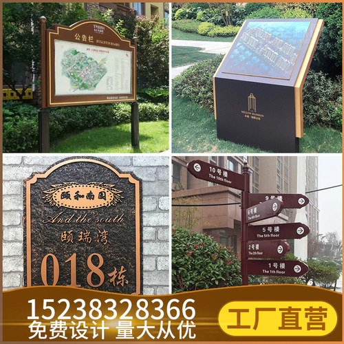 户外路标指示牌立式小区宣传栏导览图F导向牌指路牌景区分流导视