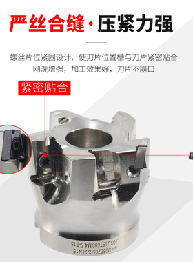 LN15方肩数控刀盘 90度直角加工中心快进给铣刀N盘 肯纳LNGU15刀