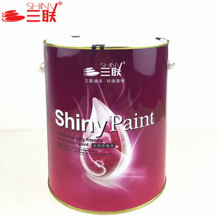 三联漆水性木器漆 家具橱柜门窗翻新白漆大红中黄U透明清漆彩色漆