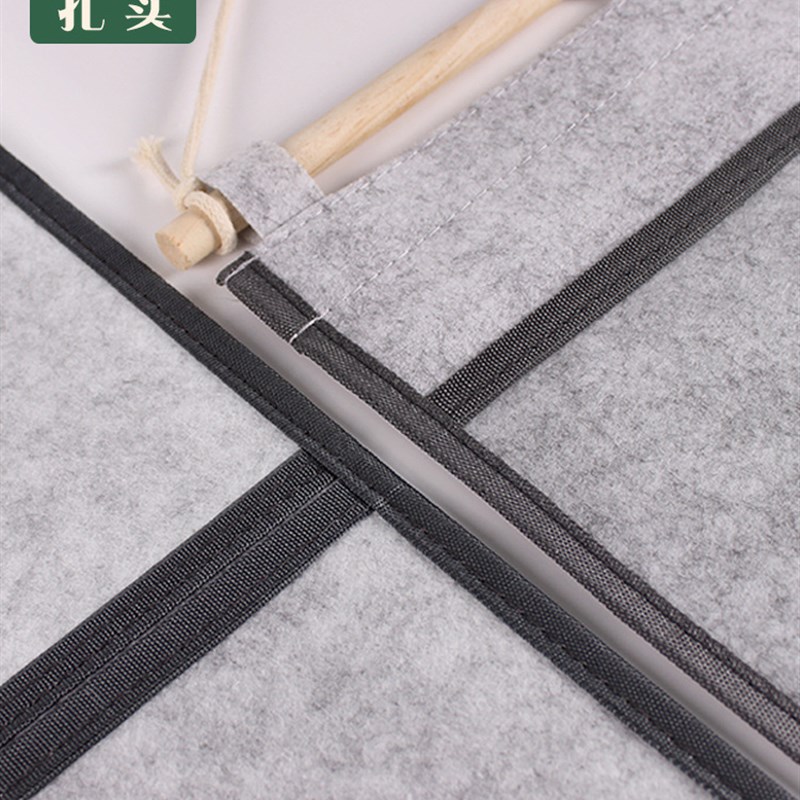 速发6B76本儿园作品展示袋美术透明收纳挂袋袋4儿童绘幼画A挂式书