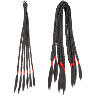 速发古风假国影楼族式新娘秀禾单头双头辫子民发学生麻花辫民中风