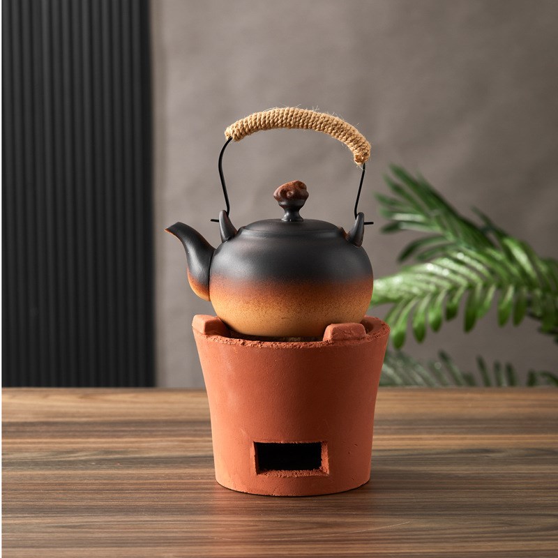 速发木炭茶炉炭炉陶土老式红泥烧炭炉家用煮茶炉烧水壶户外围炉煮