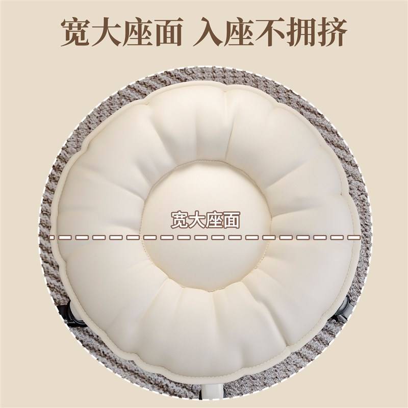 速发向轮小凳子滑轮矮凳门口换鞋凳家用宝宝学步椅圆凳美缝轮滑椅