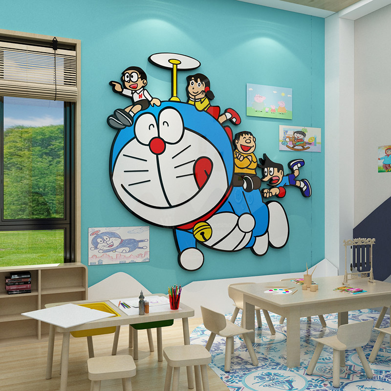 速发美术画教室培训机面布置材料环境创设装题成品幼儿园墙构主饰