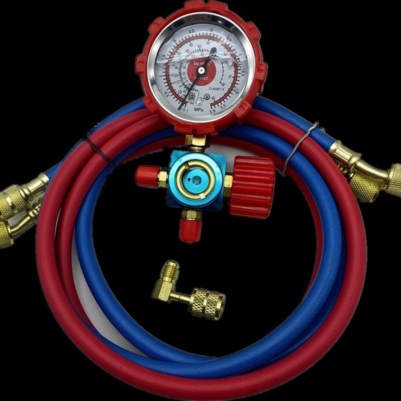 现货速发家用变频空调加氟工具套装加氟管2根1.5米加液表镜转接头