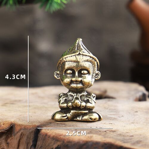 速发齐天大圣鱼缸盆景摆件摆铜茶宠水族假山造景纯件装饰品家居