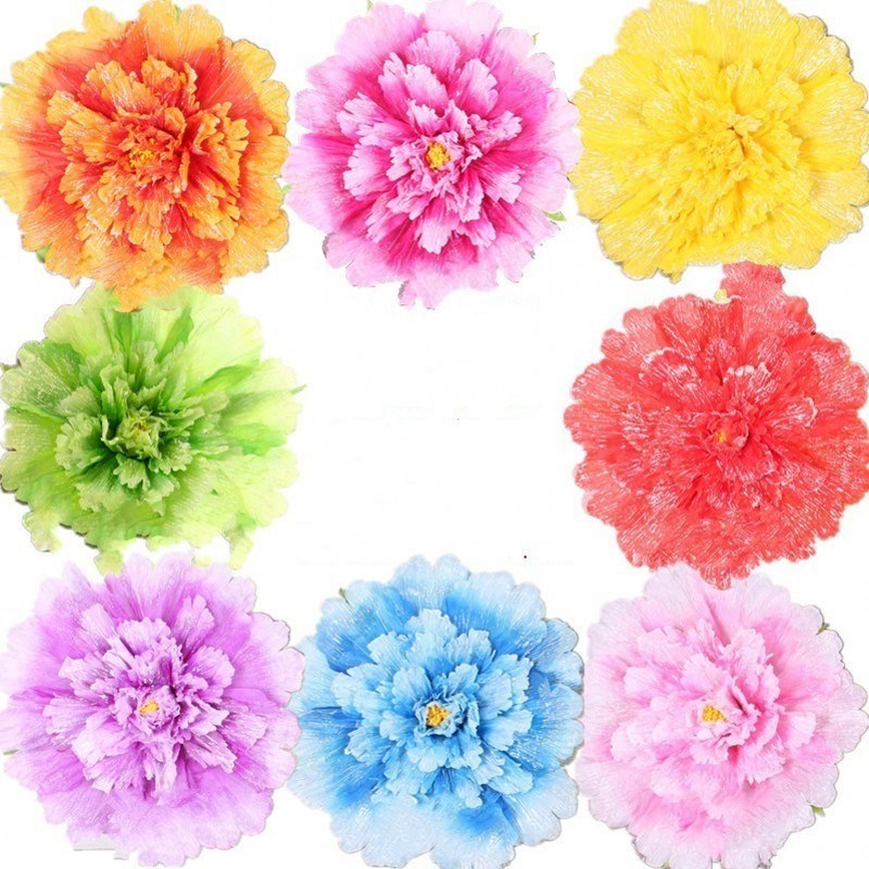 速发六一用持蹈道具手腕牡丹花节花彩排表演运动会开幕入场手舞目
