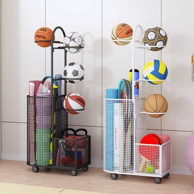 速发瑜伽垫筐纳收健身运动器材收纳夹缝球类收纳摆壶架哑铃铃放收