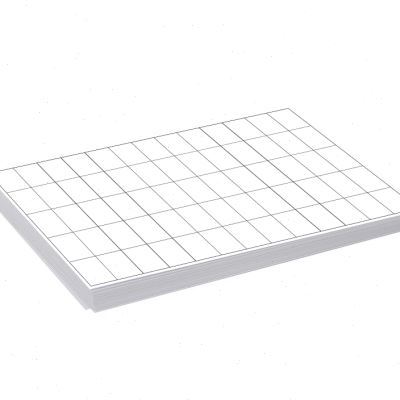 速发A4白色不乾胶标格纸 空白条胶多签直角背码打印贴纸商品标签