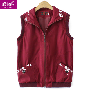 速发老奶人春装年奶马甲背心老太太老人衣服洋马妈妈装春秋气夹上