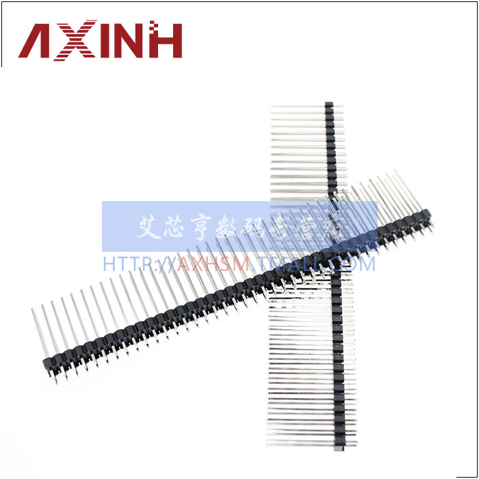 2*40P双排排针 2.54MM间距 双排长排针 脚长21MM 铜(10个)